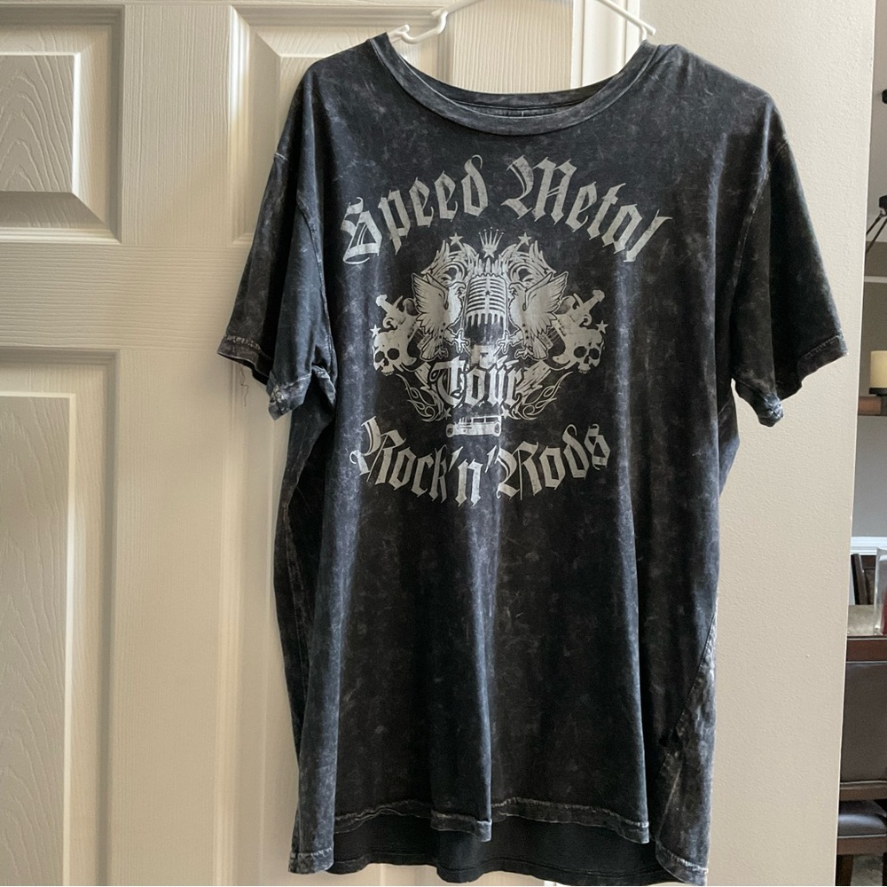 Speed Metal Graphic Black T-Shirt SzL